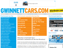 Tablet Screenshot of gwinnettcars.com